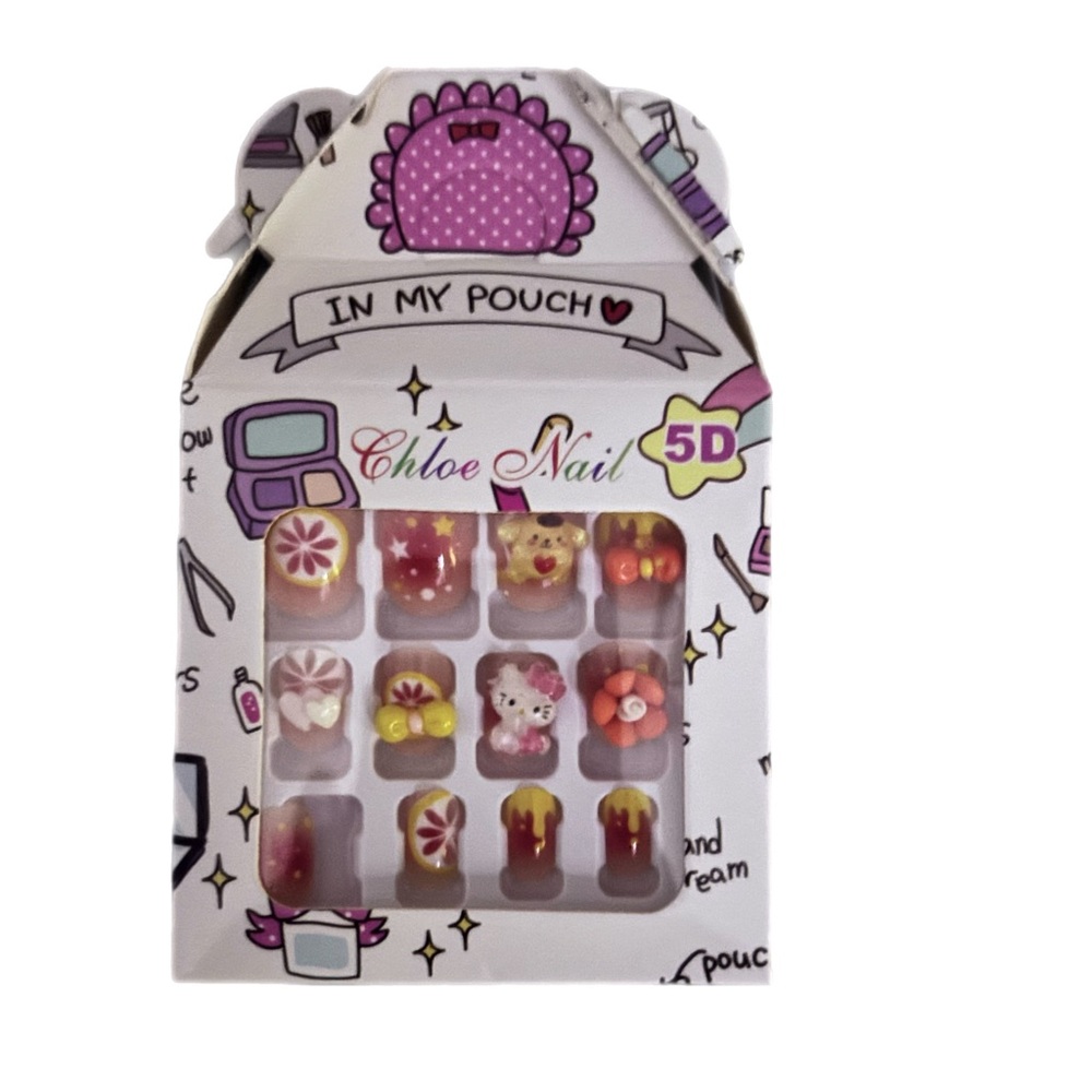 Chloe Nail 5D" kids' press-on false nails